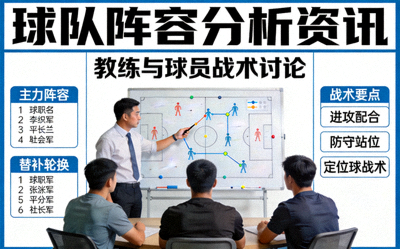 球队阵容分析资讯 - 教练与球员讨论战术