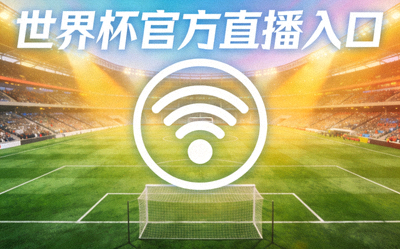 世界杯官方直播入口 - 球场全景与直播信号图标